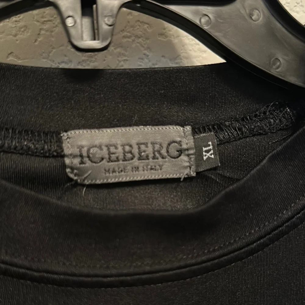 Vintage Iceberg Black Graphic Long Sleeve Jersey EUC - Picture 2 of 6